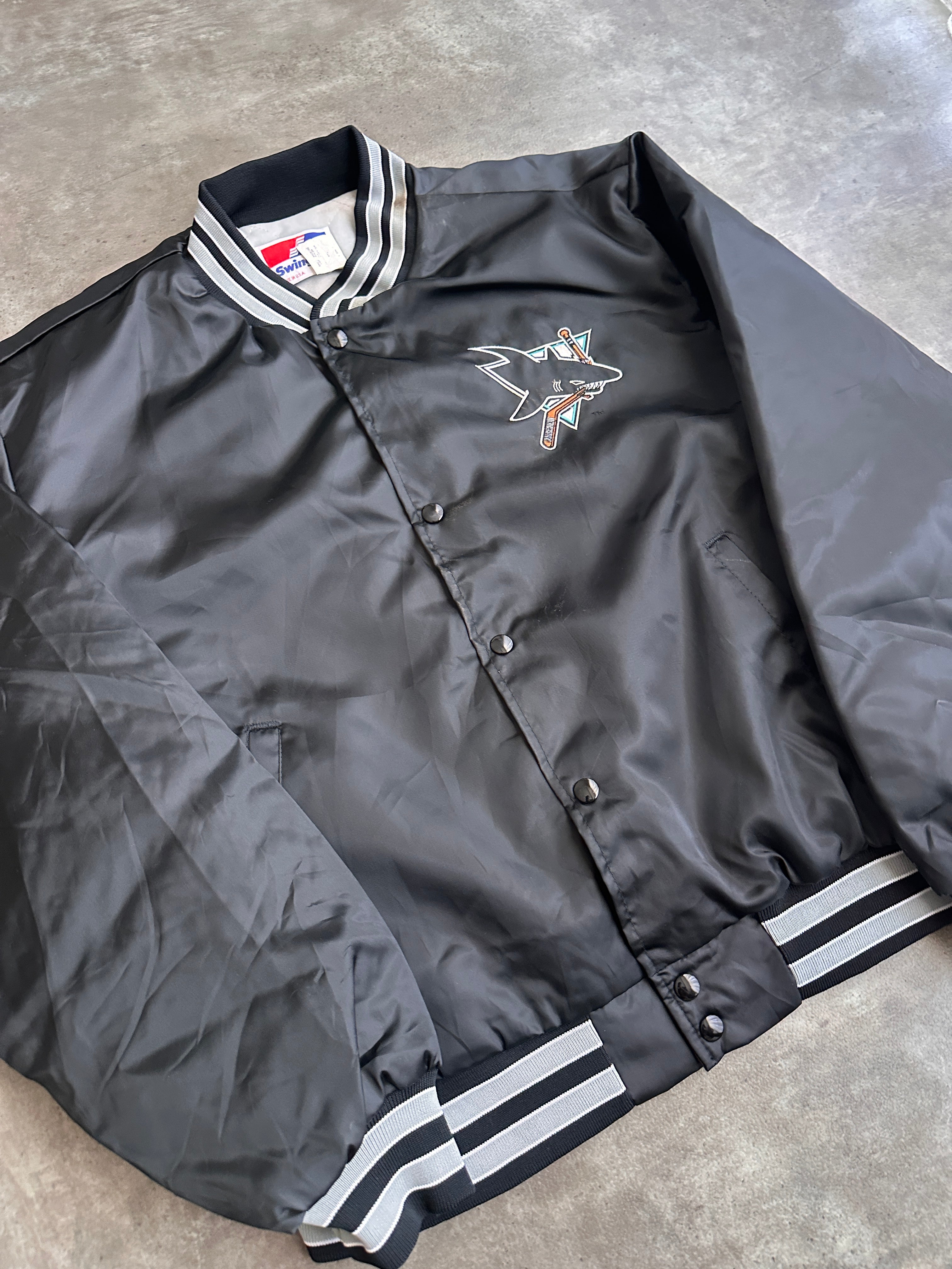 Vintage NHL Sharks Bomber Ceket