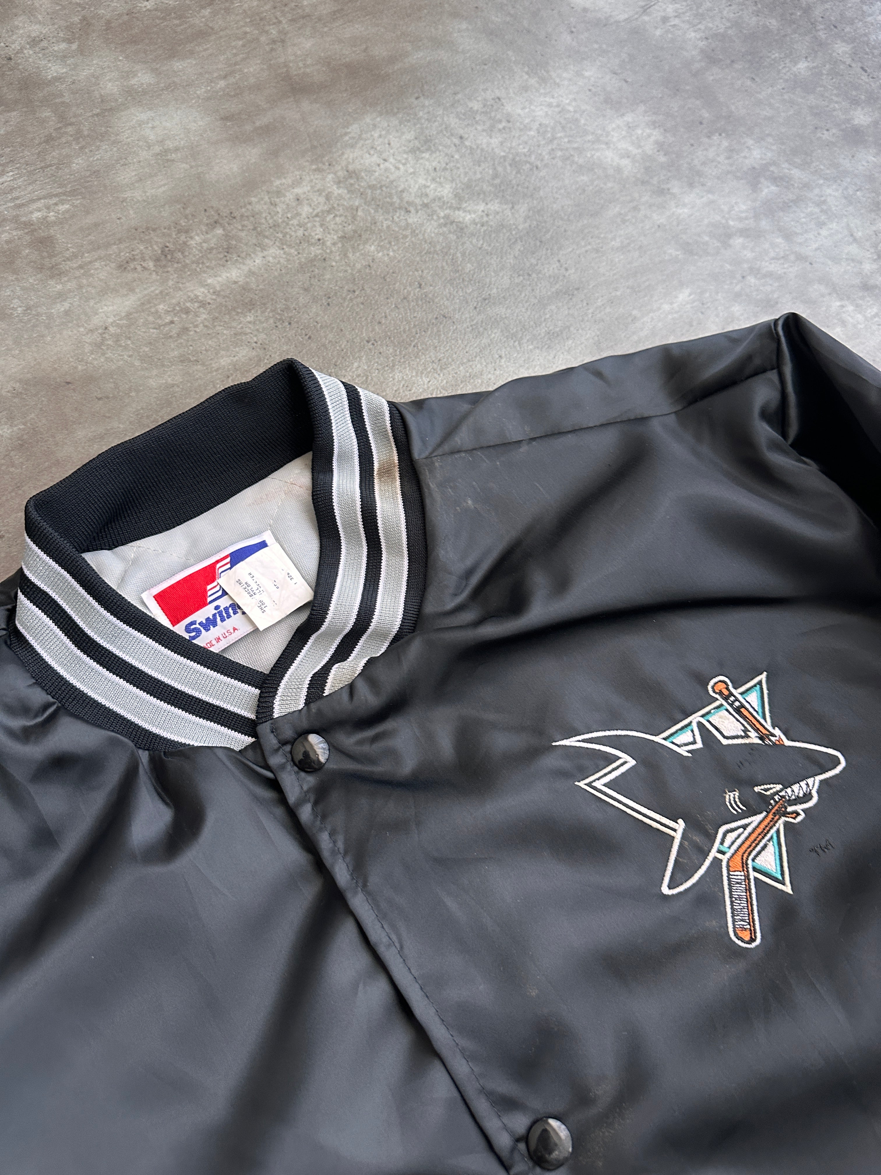 Vintage NHL Sharks Bomber Ceket